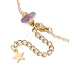 Natural Amethyst Beaded Bracelets BJEW-JB11310-01-4