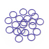 Spray Painted Iron Open Jump Rings X-IFIN-F149-B-3
