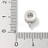 Rack Plating Brass Micro Pave Clear Cubic Zirconia Tube Bails KK-L224-025P-3