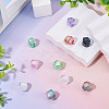 10Pcs Transparent Resin UV Reactive Beads RESI-TADJ0001-11-4