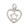 Heart Rack Plating Brass Charms LS-KK-I716-21B-P-1