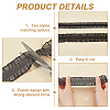 2 Cards 2 Styles Polycotton Pleated Elastic Lace Ribbon OCOR-FG0001-69B-4