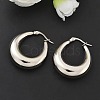 Non-Tarnish 304 Stainless Steel Chunky Hoop Earrings for Women EJEW-F280-06E-P-5