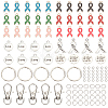DIY Awareness Ribbon Theme Keychin Making Kit DIY-PH0020-71-1