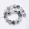 Natural Black Rutilated Quartz Beads Strands G-D295-10mm-3