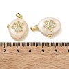 Brass Micro Pave Clear Cubic Zirconia Locket Pendants KK-A294-11G-02-3