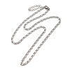 304 Stainless Steel Lumachina Chain Necklaces NJEW-C060-01A-P-1