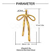 304 Stainless Steel Pendants STAS-OY016-18G-2