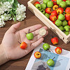 60Pcs 2 Colors Foam Imitation Apple DJEW-CA0001-43-3
