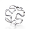 Tarnish Resistant 304 Stainless Steel Wide Band Rings RJEW-G081-29P-2