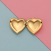 Stainless Steel Locket Pendants HEAR-PW0001-067G-1
