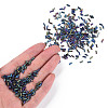 Metallic Colours Glass Bugle Beads SEED-N005-001-D04-5