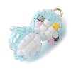 Seed Beads Beaded Charms PALLOY-MZ00318-02-3