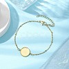 304 Stainless Steel Round Cabochon Setting Bracelets BJEW-JB11090-01-2