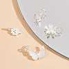 4Pcs 4 Styles 925 Sterling Silver Pendants Sets STER-GO0001-39-4