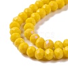 Electroplate Opaque Solid Color Glass Beads Strands LS-EGLA-A044-P2mm-L04-3