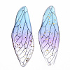 Transparent Epoxy Resin Big Pendants X-RESI-T046-01D-1