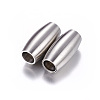 Tarnish Resistant 304 Stainless Steel Magnetic Clasps with Glue-in Ends STAS-E006-33-1