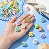 32Pcs 8 Colors Opaque Resin Pendants RESI-YW0003-48-5