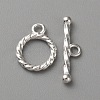 925 Sterling Silver Toggle Clasps STER-WH0002-05S-01-1