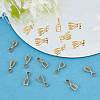 120Pcs Brass Ice Pick Pinch Bails FIND-SC0003-01G-5