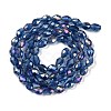Transparent Electroplate Glass Beads Strands EGLA-N013-T6mm-B28-2