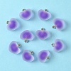 10Pcs Frosted Resin Pendants RESI-YW0004-45B-1