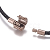 Braided 304 Stainless Steel Wire European Style Bracelets Making AJEW-D047-02A-01CG-5