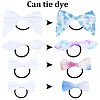 12Pcs 4 Styles Bowknot Cotton Elastic Hair Ties OHAR-SP0001-09-7