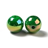 UV Plating Rainbow Iridescent Acrylic Beads PACR-D070-01G-3