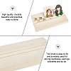 2 Slots Rectangle Wood Earring Display Card Stands EDIS-WH0031-19-3