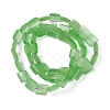 Transparent Frosted Glass Beads Strands FGLA-S001-01D-2