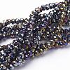 Electroplate Glass Beads Strands EGLA-D020-4x3mm-37-1