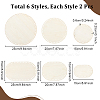12Pcs 6 Styles Wood Basket Bottom DIY-NB0014-09-2