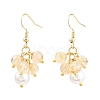 6 Pairs Natural Gemstone Dangle Earrings EJEW-JE06622-5