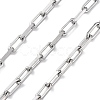 304 Stainless Steel Paperclip Chains CHS-M009-06P-03-1