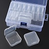 13Pcs Square Plastic Organizer Beads Storage Containers CON-YW0001-36-1