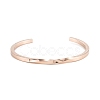 Ion Plating(IP) 304 Stainless Steel Cuff Bangles BJEW-K222-02RG-2