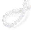 Electroplate Opaque Glass Beads Strands GLAA-T032-P4mm-AB02-5