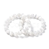 Natural Selenite Beaded Stretch Bracelets BJEW-F414-01C-01-2