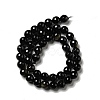 Natural Golden Sheen Obsidian Beads Strands G-P476-01C-04-3