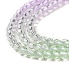 Transparent Gradient Color Glass Beads Strands GLAA-G101-2mm-03-5