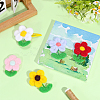 5Pcs 5 Colors Handmade Wool Felt Ornament DIY-PH0034-68-4