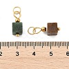 Natural Indian Agate Pendants STAS-Z129-01G-01-3