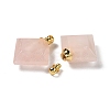 Natural Rose Quartz Perfume Bottle Pendants G-Z039-05G-04-2