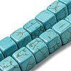 Dyed Synthetic Turquoise Beads Strands G-G075-B02-01-1