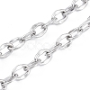 Tarnish Resistant 304 Stainless Steel Dapped Cable Chains CHS-D027-01P-2