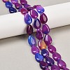 Two Tone Natural White Jade Beads Strands G-Z105-B01-01C-1
