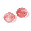 Cherry Quartz Glass Pendants G-N353-05A-14-2