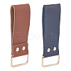 2Pcs 2 Style Leather Tape Measure Clip for Belt AJEW-GF0007-76-1